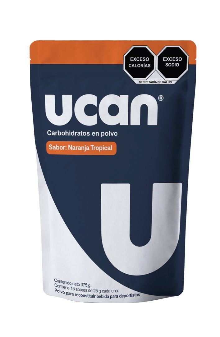 UCAN Energy Powder Naranja Tropical Bolsa con porciones de 25g
